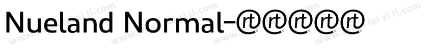 Nueland Normal字体转换